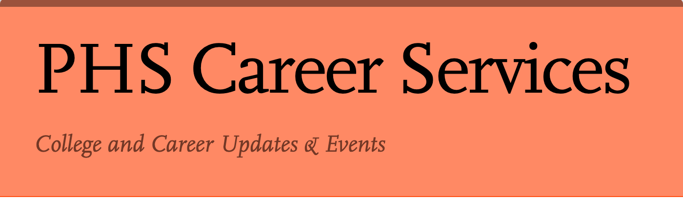  PHS Career Services Newsletter
